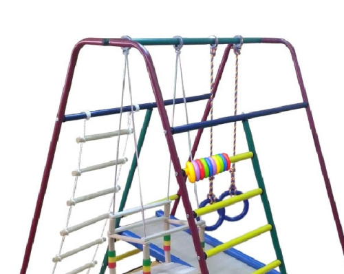 Детский игровой комплекс Вертикаль Веселый Малыш MINI горка мягкий бортик