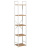 Стеллаж Leset Стилвуд 15 узкий 5 полок белый дуб крафт золотой Стеллаж Leset Стилвуд 15 узкий 5 полок белый дуб крафт золотой