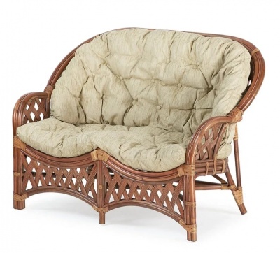 IND Диван 2-х местный Черчилль миндаль матовый 