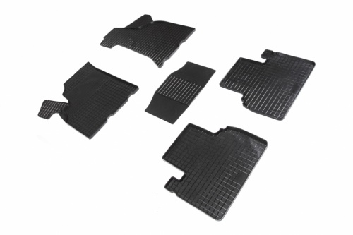 Резиновые коврики салона Сетка для Lada Priora 2007-2018 Черные