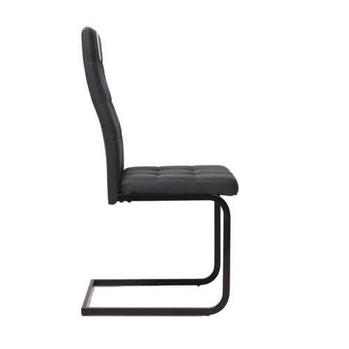 Стул OXFORD темно-серая ткань черный 