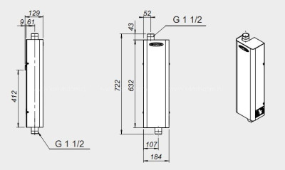 Электрический котел ZOTA ECONOM комплект 3 кВт