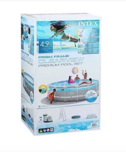 Каркасный бассейн Prism Frame Clearview 488х122см 26730ND