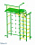Детский спортивный комплекс Пионер 10С зелено-желтый