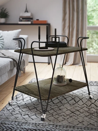 Стол сервировочный Эстер дуб маррон 