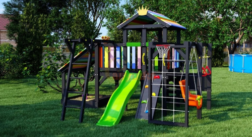 Детская спортивная площадка для дачи Савушка 10 Black