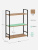 Стеллаж Leset Стилвуд 23 широкий 3 полки черный дуб крафт золотой Стеллаж Leset Стилвуд 23 широкий 3 полки черный дуб крафт золотой