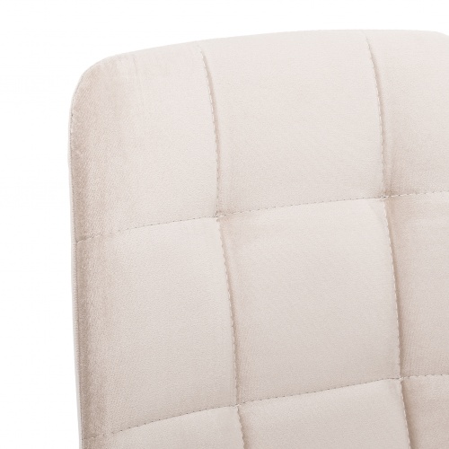 Стул Leset Скай металл белый велюр Sand 