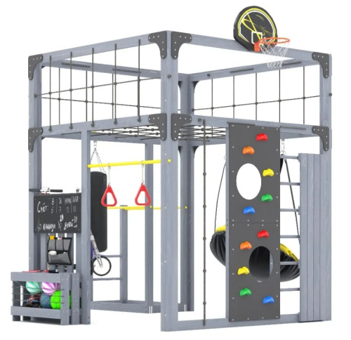 Детская площадка для дачи Савушка КУБ-1 Серый