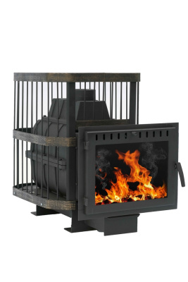 Банная печь Сибирь-24 панорама сетка