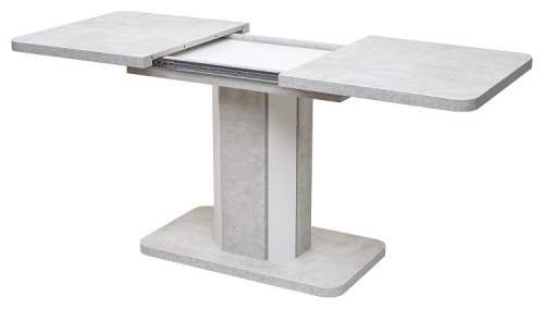 Стол обеденный Mebelart STORK белый бетон/белый 