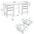 Письменный стол Mio Tesoro Сага 161х56 серый ясень 