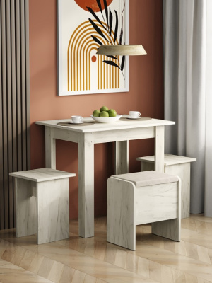 Банкетка Рио СН-122.10 дуб крафт белый 