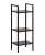 Стеллаж Leset Стилвуд 13 узкий 3 полки черный 