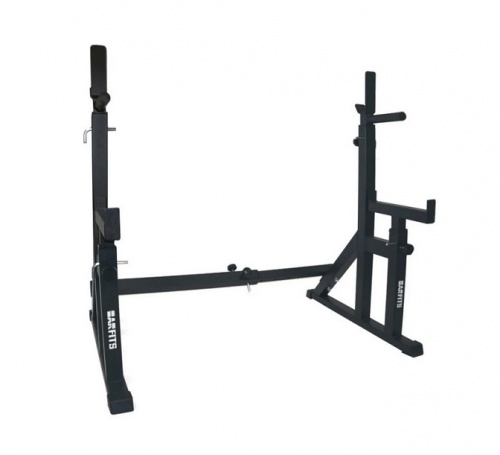 Стойка с подстраховкой Central Sport телескопическая черная