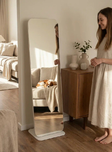 Зеркало напольное Стелла 4 белый 