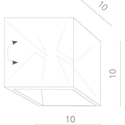 Бра уличное Arte Lamp Rullo Quadro A1414AL-1WH