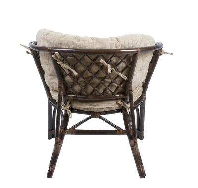 IND Комплект Багама дуэт темно-коричневый подушка бежевая овальный стол 