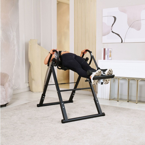 Инверсионный стол складной DFC STYLE чёрный U-образный фиксатор