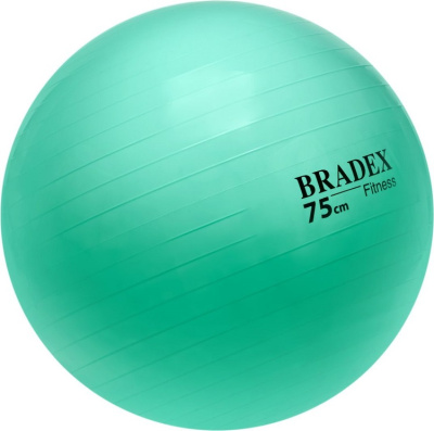 Мяч для фитнеса ФИТБОЛ-75 с насосом мятный