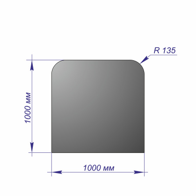 Лист напольный 1000х1000х1,5 R135 бронза
