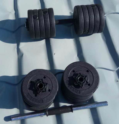 Набор гантелей TREX Sport 2x13 кг (блины по 1,25кг)