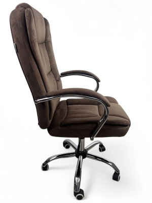 Кресло с регулировкой высоты Calviano Bravo коричневый велюр 