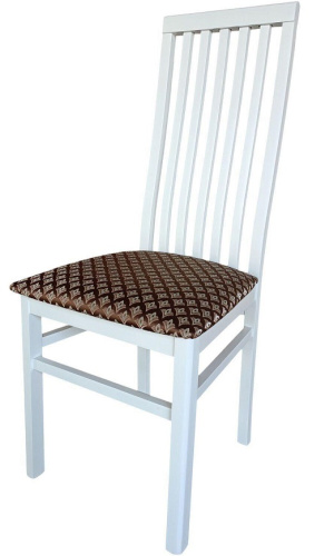 Стул МДК-82.1 Эмаль белая Лорд коричневый 