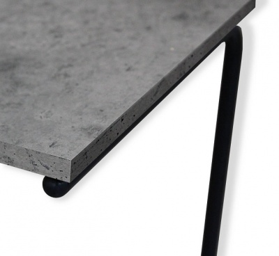 Стол журнальный Sheffilton SHT-CT9 бетон чикаго светлый черный муар 