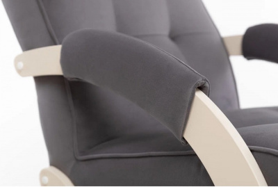 Кресло-маятник Leset Хилл слоновая кость Velur V32