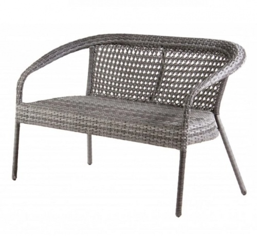 Садовый диван 2-х местный DECO серый