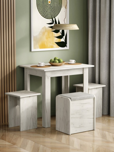 Банкетка Жасмин СН-122.12 дуб крафт белый 