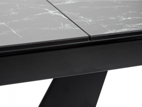 Стол обеденный Mebelart ACUTO 2 NERO 170 черный мрамор/черный 