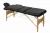 Складной 3-х секционный деревянный массажный стол BodyFit черный 60 см валик
