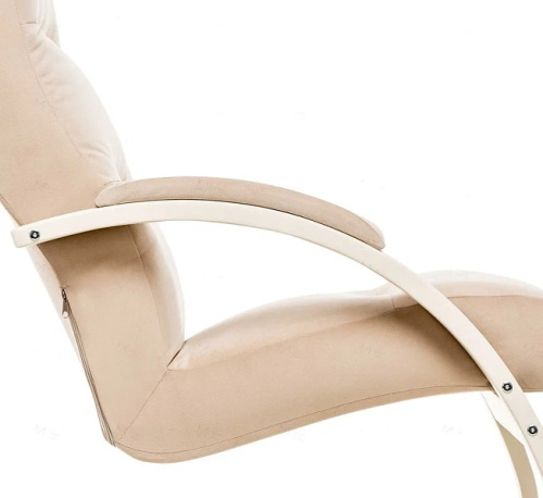 Кресло-качалка Leset Милано слоновая кость Velur V18 