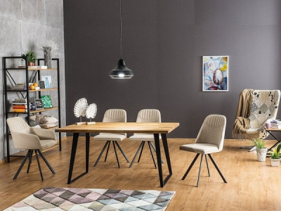 Стол обеденный SIGNAL FALCON 150 дуб/черный 