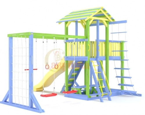 Детская спортивная площадка для дачи Савушка 15 Color-1