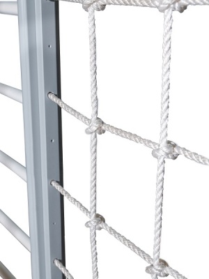 Детский спортивный комплекс Perfetto sport Scala in legno con rete 2 grigio PS-130