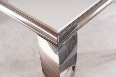 Стол обеденный SIGNAL PRINCE CERAMIC белый Calacatta хром 