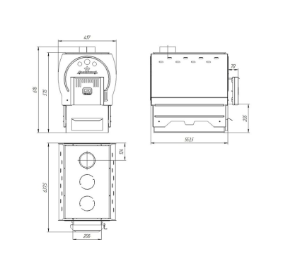 Отопительно варочная печь Теплодар Локомотивъ 120 (2019)