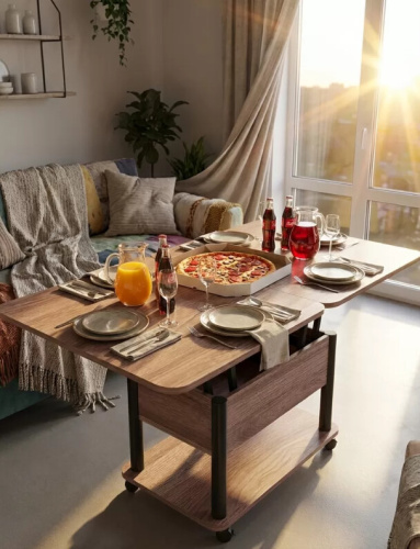 Стол-трансформер Джокер шимо темный черный 