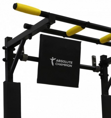 Турник-брусья Атлет черный с черными ручками