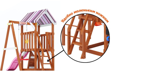 Детская площадка для дачи Савушка TooSun 15 розовый