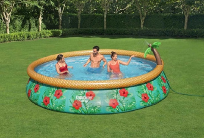 Надувной бассейн Bestway Paradise Palms 57416 с фильтр-насосом