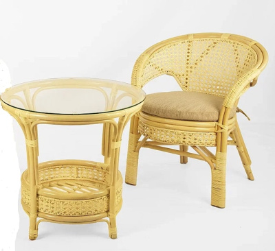 02/15 IND Стол круглый натуральный 