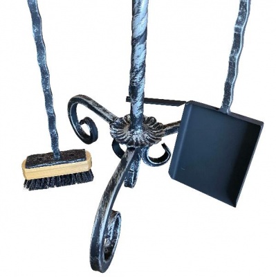 Каминный набор Ваза серебро