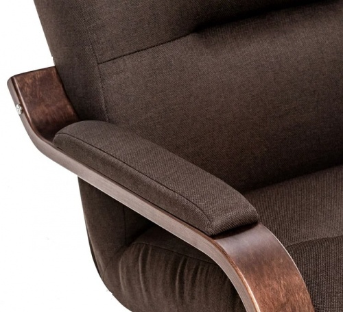 Кресло Leset ОСКАР орех текстура Малмо 28 