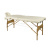 Складной 2-х секционный деревянный массажный стол RS BodyFit кремовый 70 см