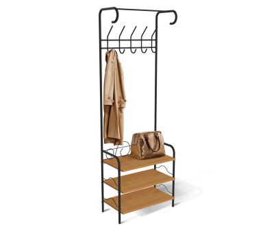 Вешалка Sheffilton M-306 черный муар/бук 