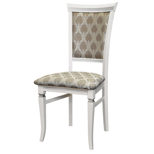 Стул Бонита белый маркус серебро 